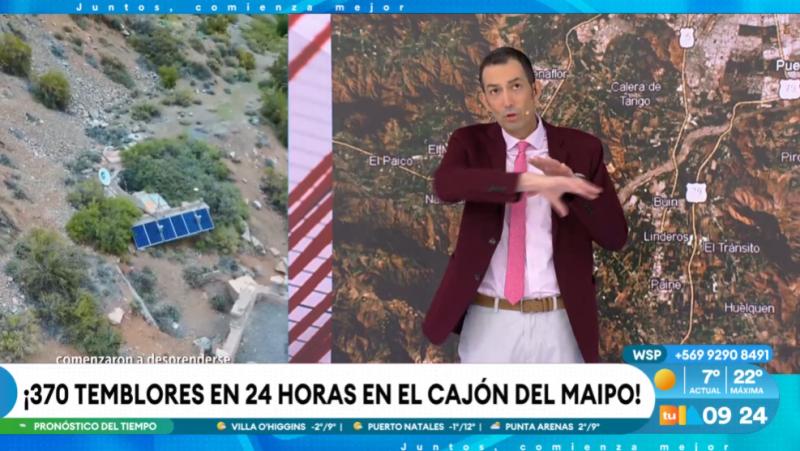 370 temblores en 24 horas en el Cajón del Maipo.