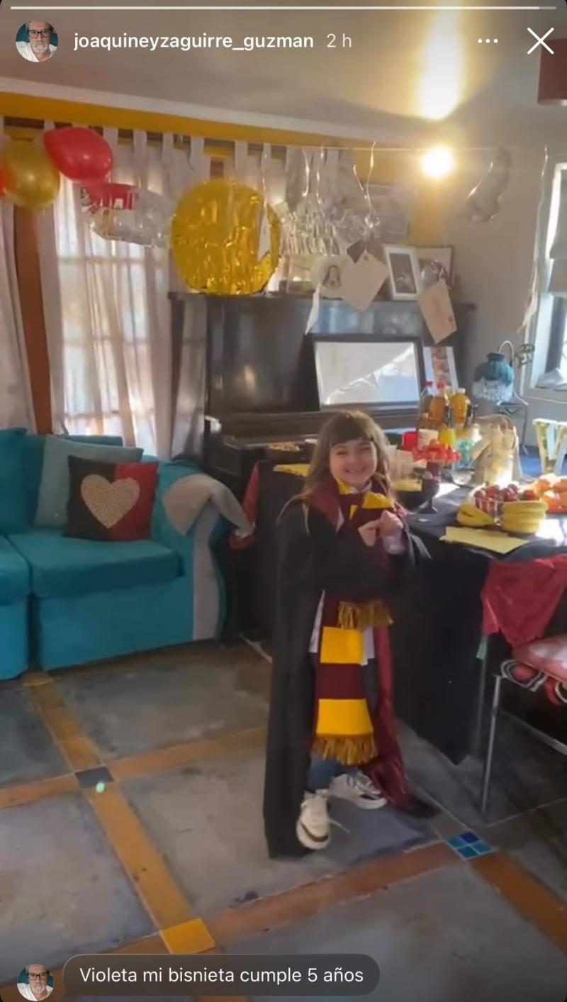 Hija de Daniela Pérez, tataranieta de Delfina Guzmán, cumple 5 años | Crédito: Instagram Joaquín Eyzaguirre