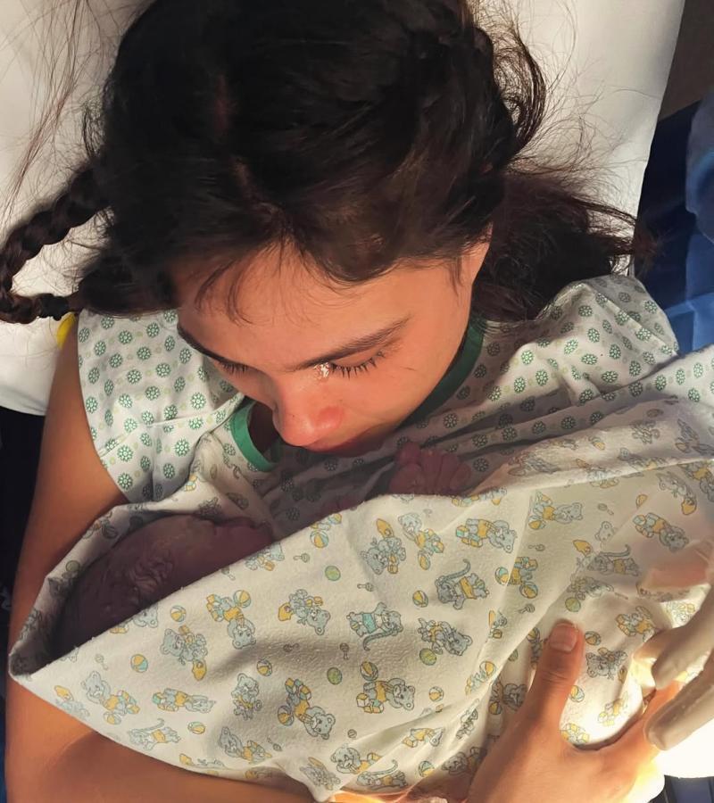 Daniela Pérez confirmó el nacimiento de su hijo con Camilo Zicavo con tiernas postales | Crédito: Instagram @itapallita