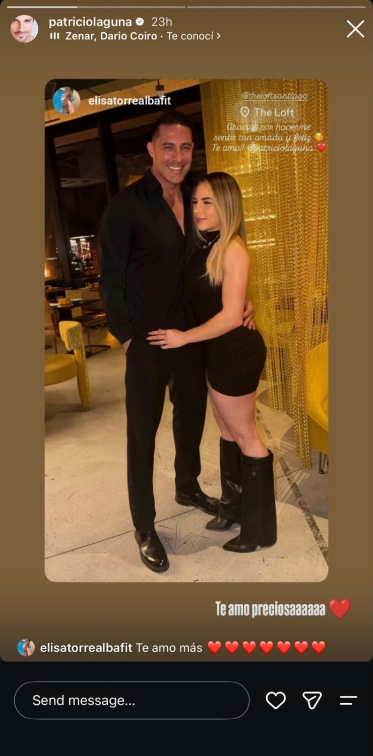 Patricio Laguna muestra su relación con Elisa Torrealba | Crédito: Instagram Patricio Laguna