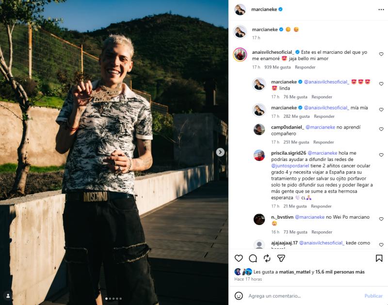 Marcianeke y Anaís Vilches provocan rumores de reconciliación | Crédito: Instagram Marcianeke