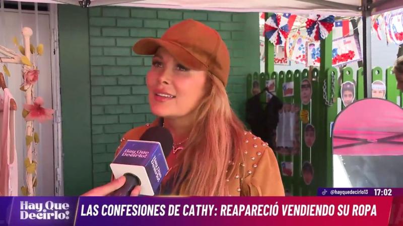 Cathy Barriga en evento solidario