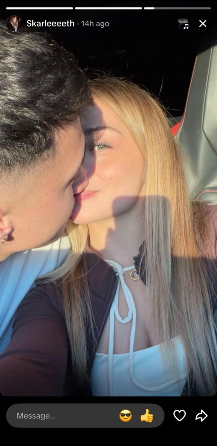 La foto que Skarleth Labra subió y luego eliminó con un misterioso hombre | Crédito: TikTok Skarleth Labra