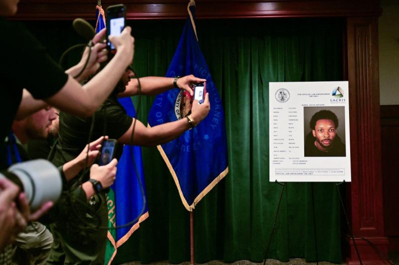 Foto de arresto de David Anthony Burke, conocido como D4vd, abril 2026 | Crédito: AFP