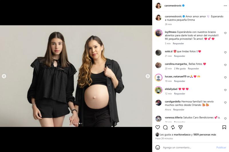 Fotos que eliminó Caro Mestrovic de su publicación | Crédito: Instagram Caro Mestrovic