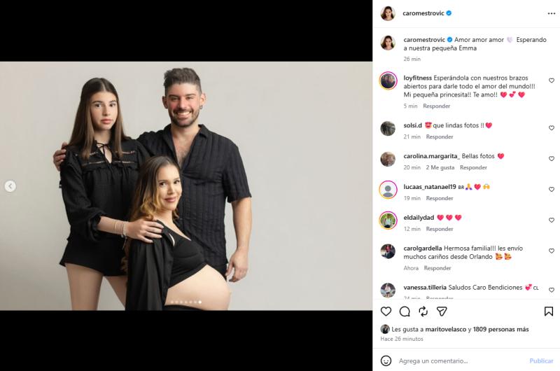 Fotos que eliminó Caro Mestrovic de su publicación | Crédito: Instagram Caro Mestrovic