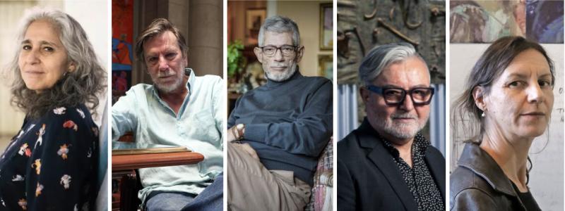 Foto: Nadia Prado, Tomás Harris, Jorge Marchant, Arturo Duclos y Natalia Babarovic.