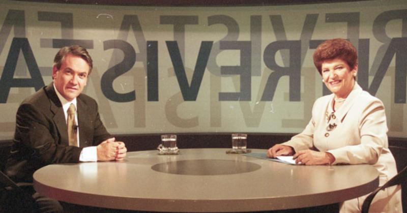 Raquel Correa entrevistó a Sebastián Piñera en 1992