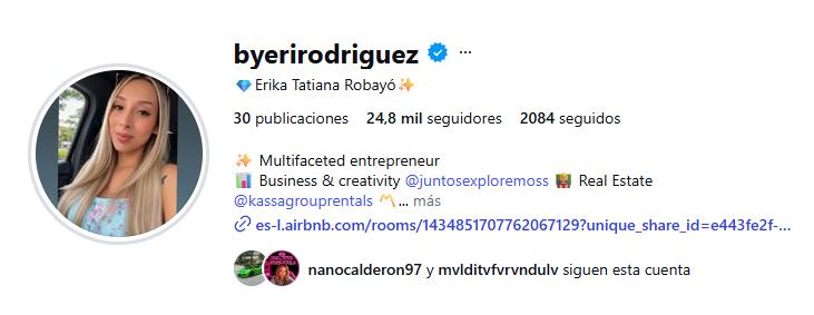 Nueva pareja de Nano Calderón | | Cédito: Instagram @byerirodriguez