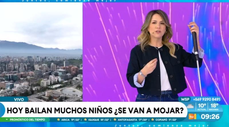 Michelle Adam explica cómo estará el tiempo durante la semana de Fiestas Patrias.