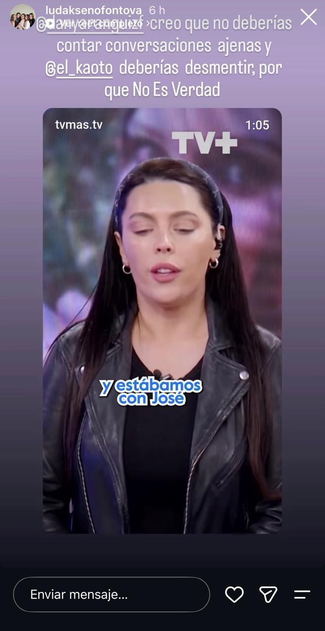 Ludmila encaró a Kaoto por información falsa | Crédito: Instagram @ludaksenofontova