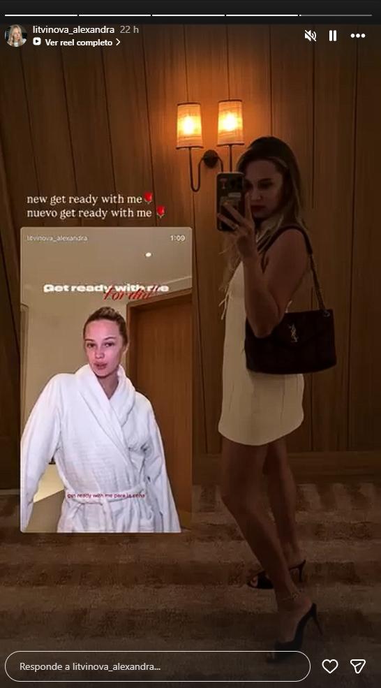 Alexandra Litvinova sorprende con video mientras se arregla para una cena | Crédito: Instagram @litvinova_alexandra
