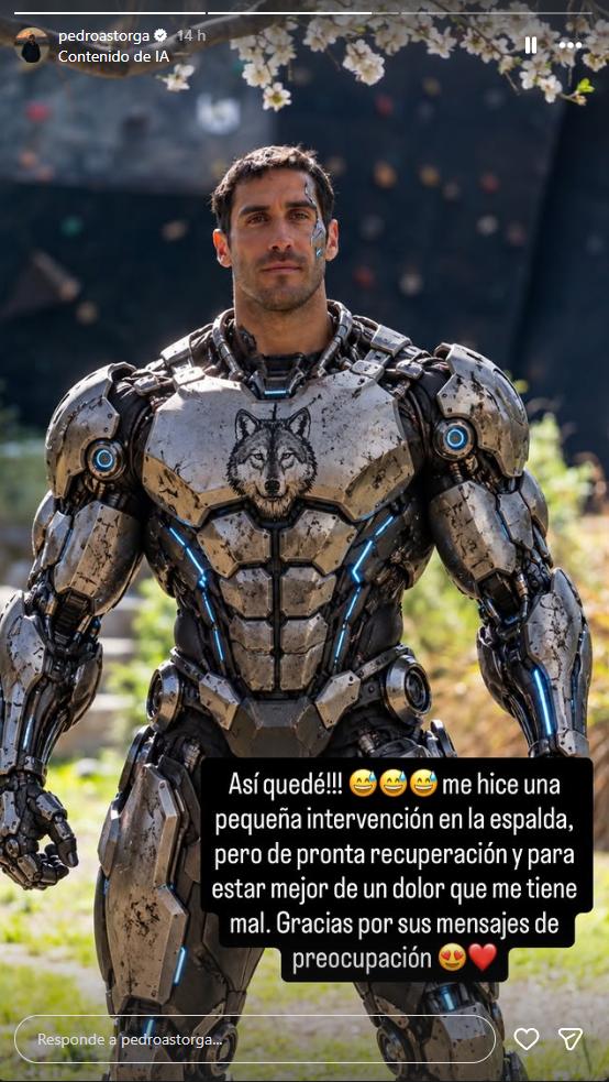 Pedro Astorga reveló que se sometió a un procedimiento en su espalda | Crédito: Instagram @pedroastorga