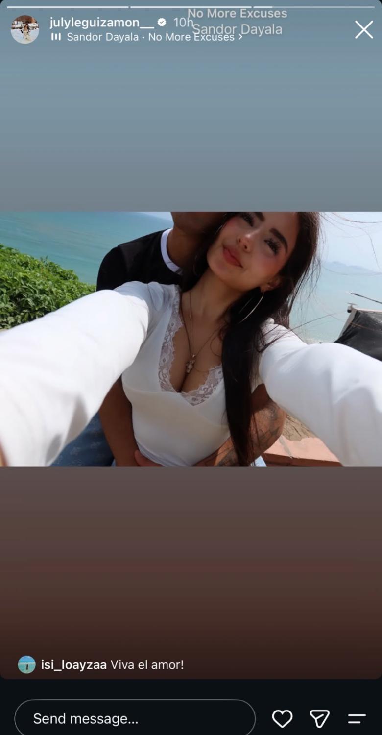 Expareja de compartió imágenes junto a influencer peruano | Crédito: Instagram @julyleguizamon__