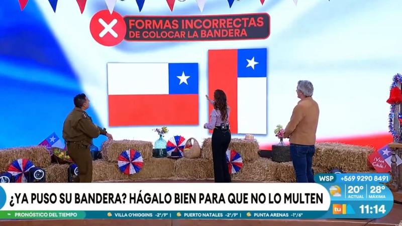 Todo lo que debes saber para no equivocarse al poner la bandera de Chile en Fiestas Patrias