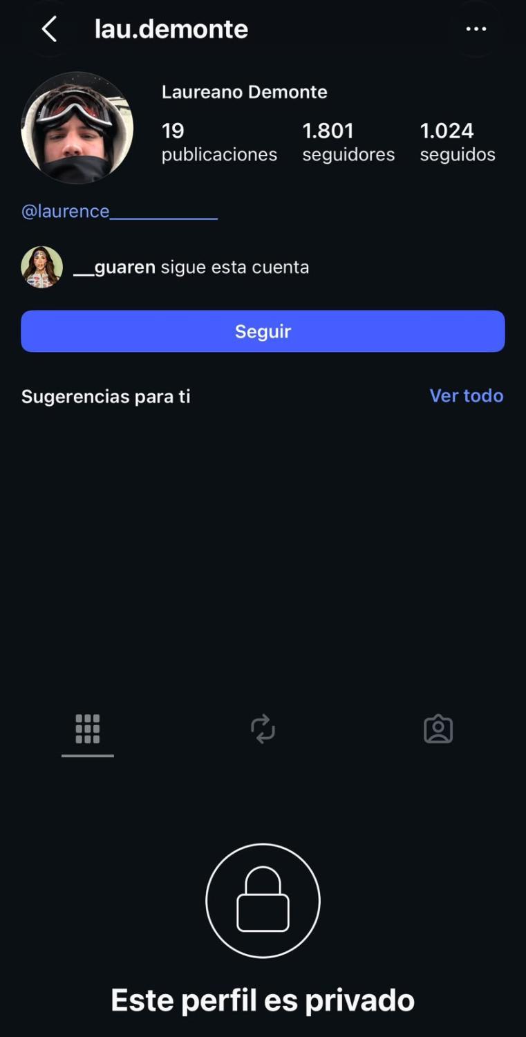 Perfil de Instagram de Laureano Demonte - Instagram