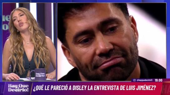 Disley se refiere a la entrevista de Luis Jiménez.