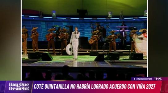María José Quintanilla no habría llegado a acuerdo con el Festival de Viña.