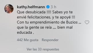 Kathy Helfmann defendió a Faloon Larraguibel | Crédito: Instagram @noticiasespectaculo