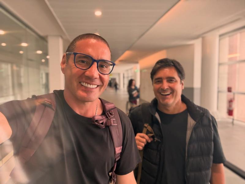 Pancho Saavedra y Jorge Zabaleta listos para la aventura - Instagram @franciscosaavedr
