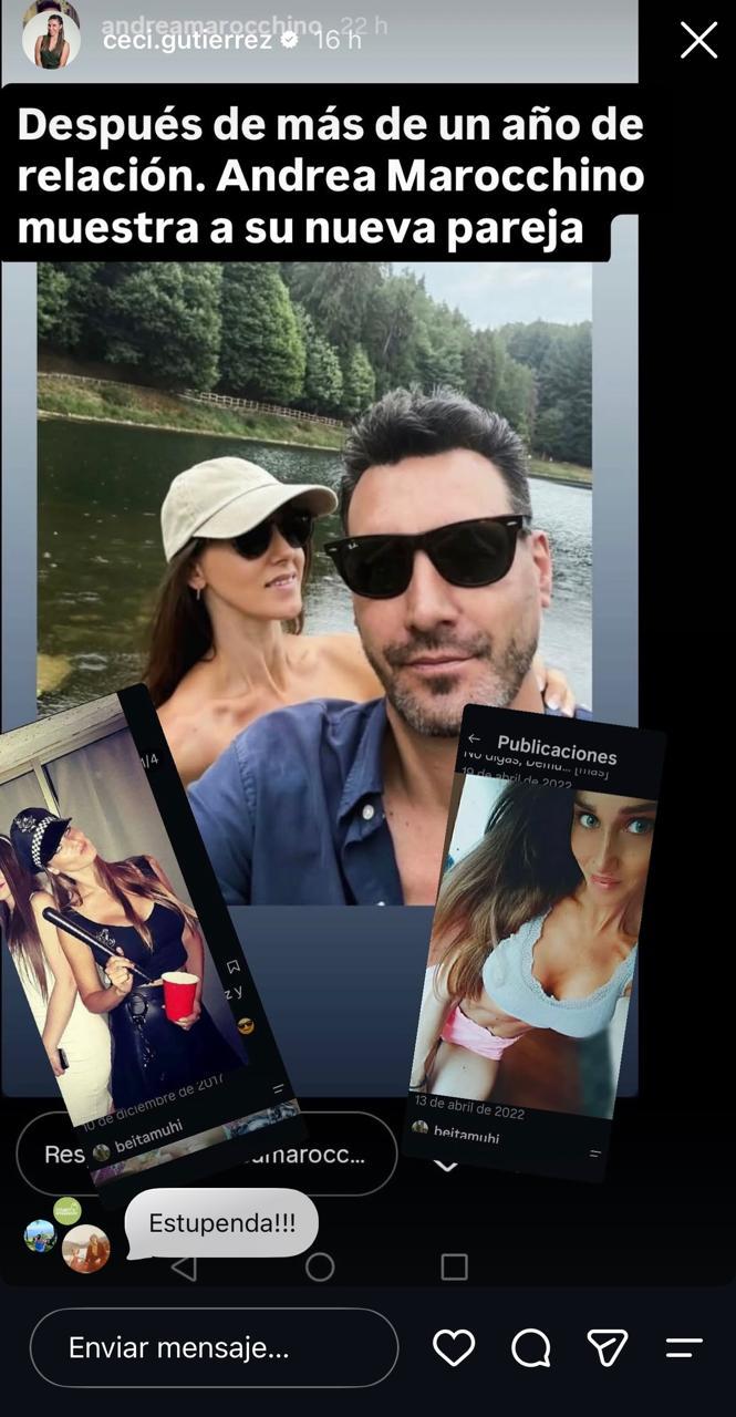 Cecilia Gutiérrez muestra foto de la pareja de Andrea Marocchino - Instagram
