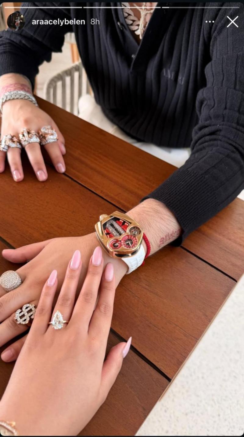 ¿Cris MJ se comprometió con su pareja? | Crédito: Instagram @araacelybelen