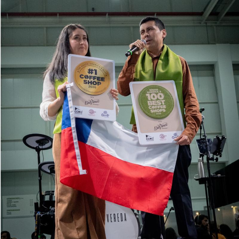 Eco Mapu Coffee gana en ranking de mejores cafeterías de Sudamérica 2026.