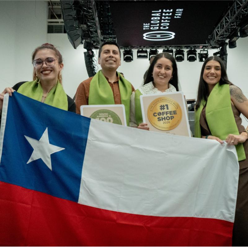 Cafetería chilena Eco Mapu Coffee gana en ranking de mejores cafeterías de Sudamérica 2026.