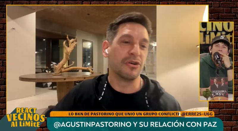 Agustín Pastorino en el react de Vecinos al límite