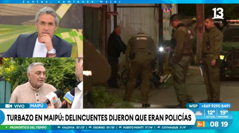 Violento turbazo en la comuna de Maipú.