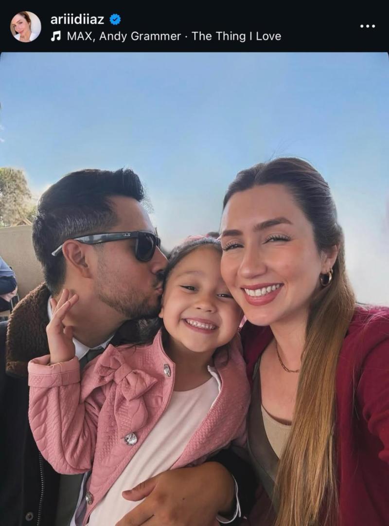 Araceli Díaz junto a su pareja e hija - Instagram