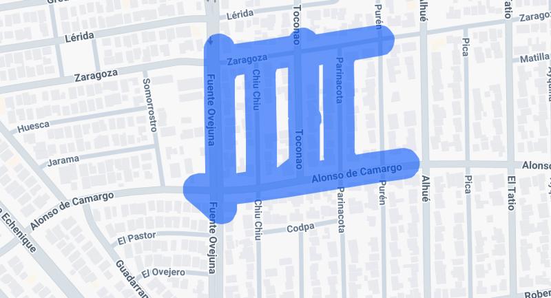 Cortes de luz en Las Condes - Captura de pantalla de Enel