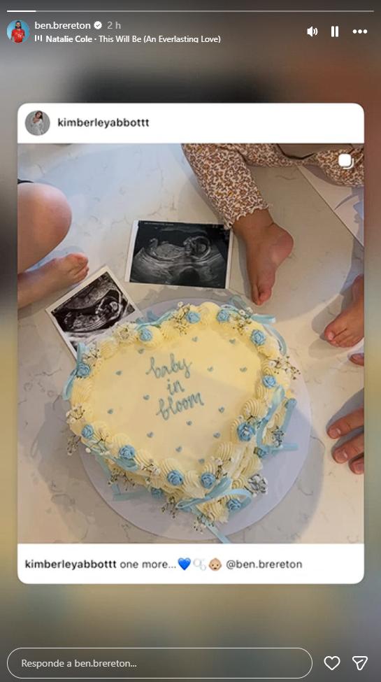 Ben Brereton se convertirá nuevamente en padre | Crédito: Instagram @ben.brereton