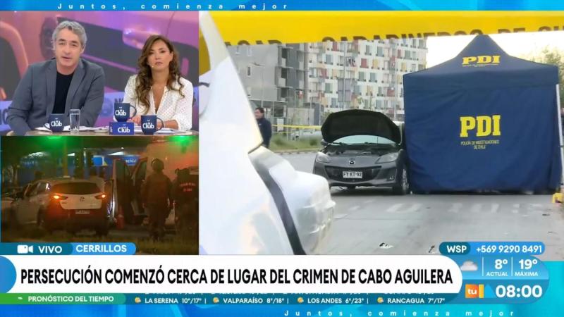 Lugar donde terminó la persecución en Cerrillos