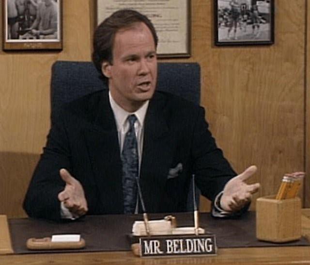 Dennis Haskins en "Salvados por la campana"