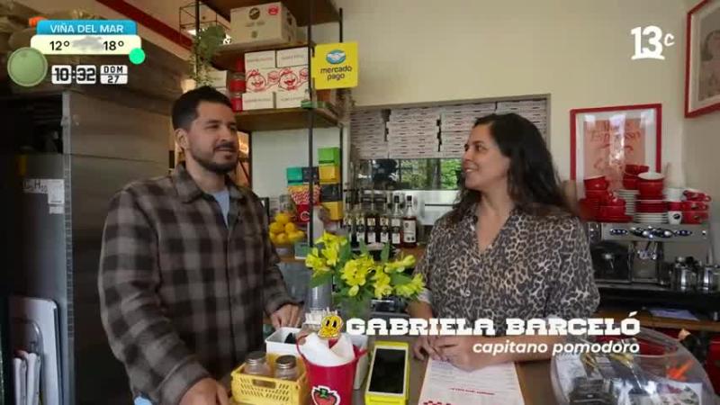 Eliseo Mella y Gabriela Barceló, fundadora de Capitán Pomodoro / 13C