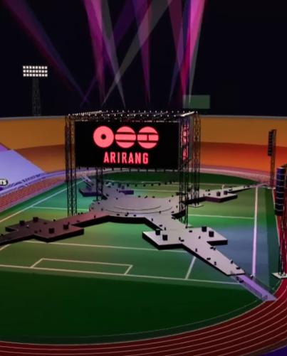 Así se vería el escenario de BTS en el Estadio Nacional