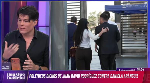 Cuco Cerda defiende a Daniela Aránguiz.