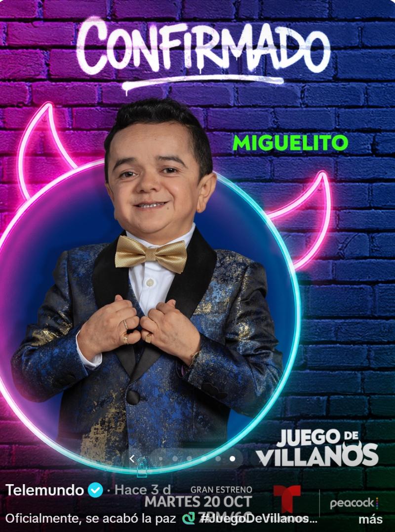 Miguelito será “villano” en un nuevo reality internacional | Crédito: TikTok Telemundo