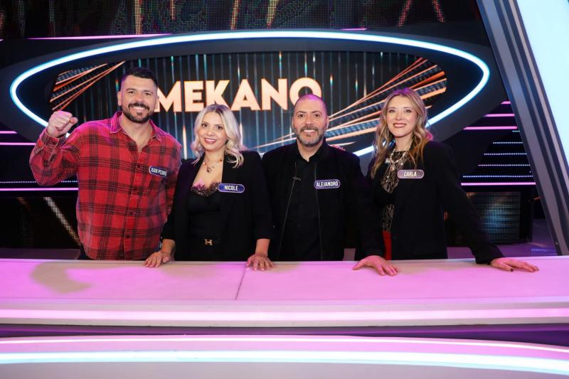 El team "Mekano" en ¡Qué dice Chile! Prime
