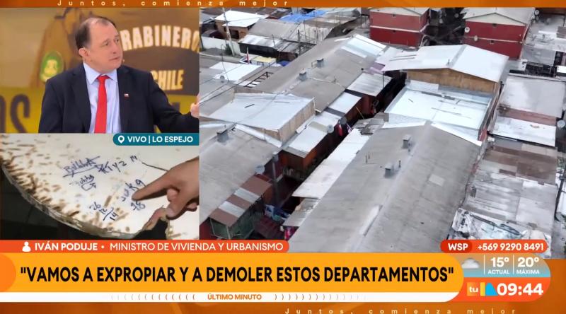 Ministro Iván Poduje en "Tu Día"