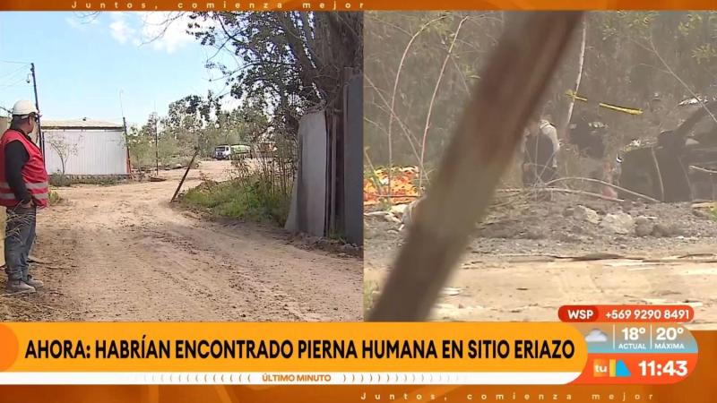 Habrían encontrado una pierna humana en sitio eriazo de La Florida