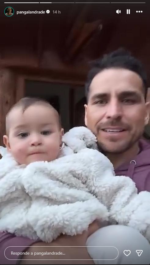 La reacción de Pangal Andrade al escuchar a Alanna decir “papá” | Crédito: Instagram @pangalandrade