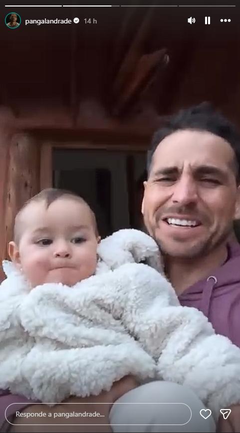 La reacción de Pangal Andrade al escuchar a Alanna decir “papá” | Crédito: Instagram @pangalandrade