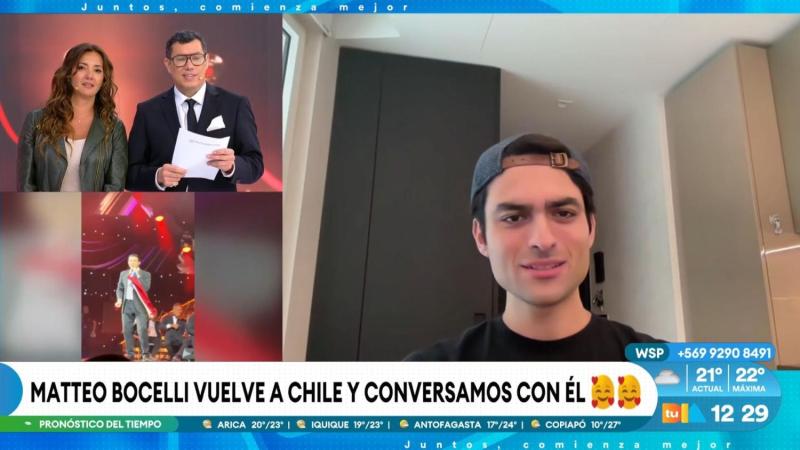 Matteo Bocelli regresa a Chile con un concierto especial