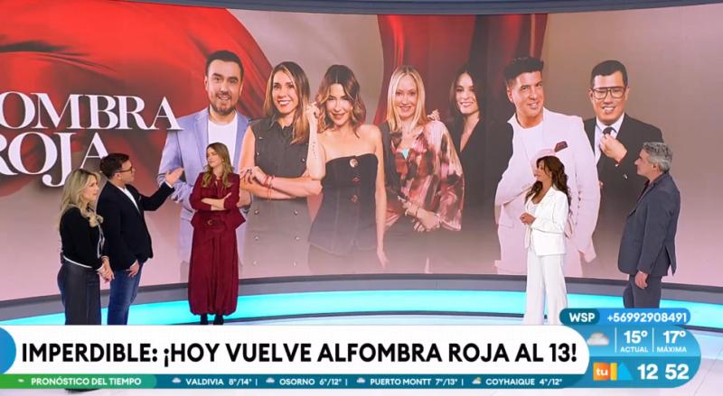 Millaray Viera y Nacho Gutiérrez anticipan detalles del primer capítulo de Alfombra Roja.