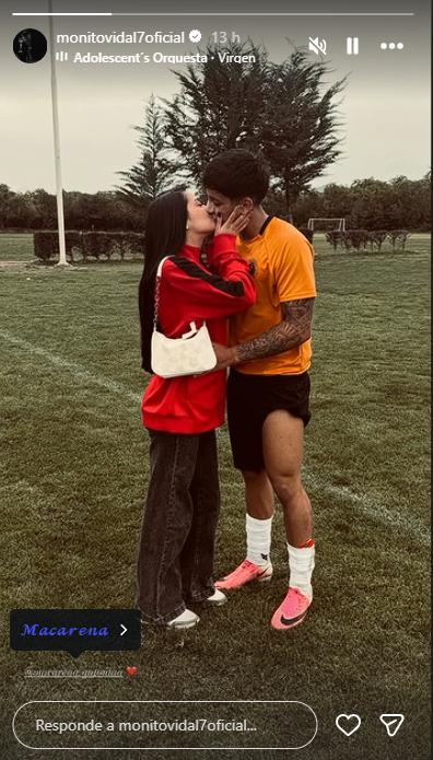 Hijo de Arturo Vidal y Marité Matus sorprendió al mostrar a su polola en redes sociales | Crédito: Instagram @monitovidal7oficial