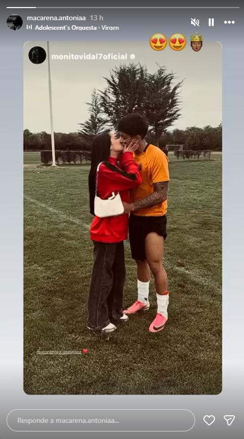 Pareja de Alonso Vidal compartió la romántica foto | Crédito: Instagram @macarena.antoniaa