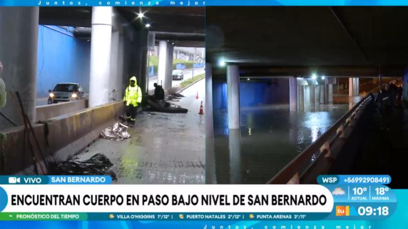 Hallan cuerpo de un hombre en paso bajo de nivel en San Bernardo.