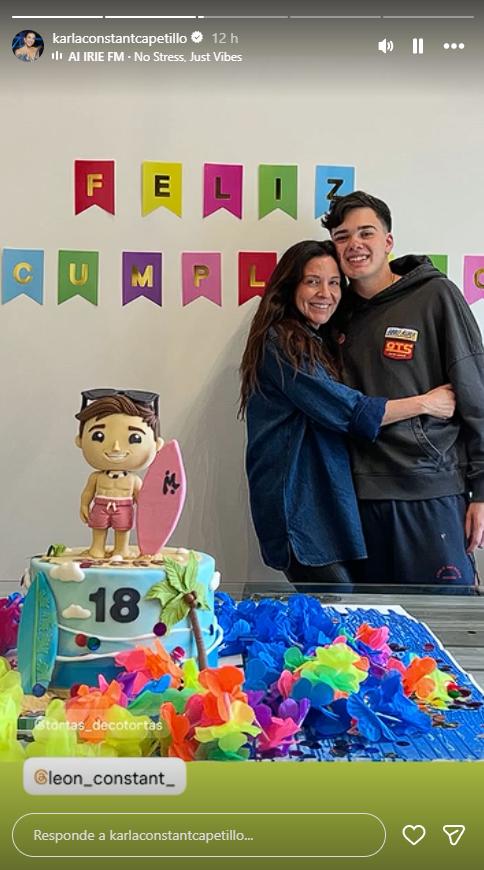 Hijo de Karla y Juan Salvador cumplió 18 años | Crédito: Instagram @karlaconstantcapetillo